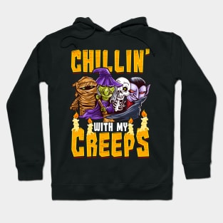 Halloween Chillin' With My Creeps Hoodie